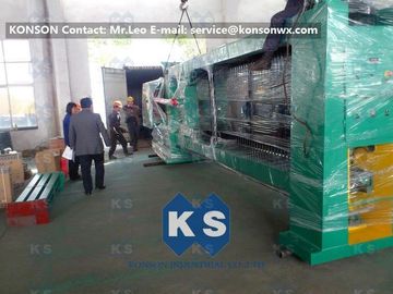 4300mm 폭 그물세공 길쌈 기계를 가진 무거운 유형 6각형 철사 그물세공 기계